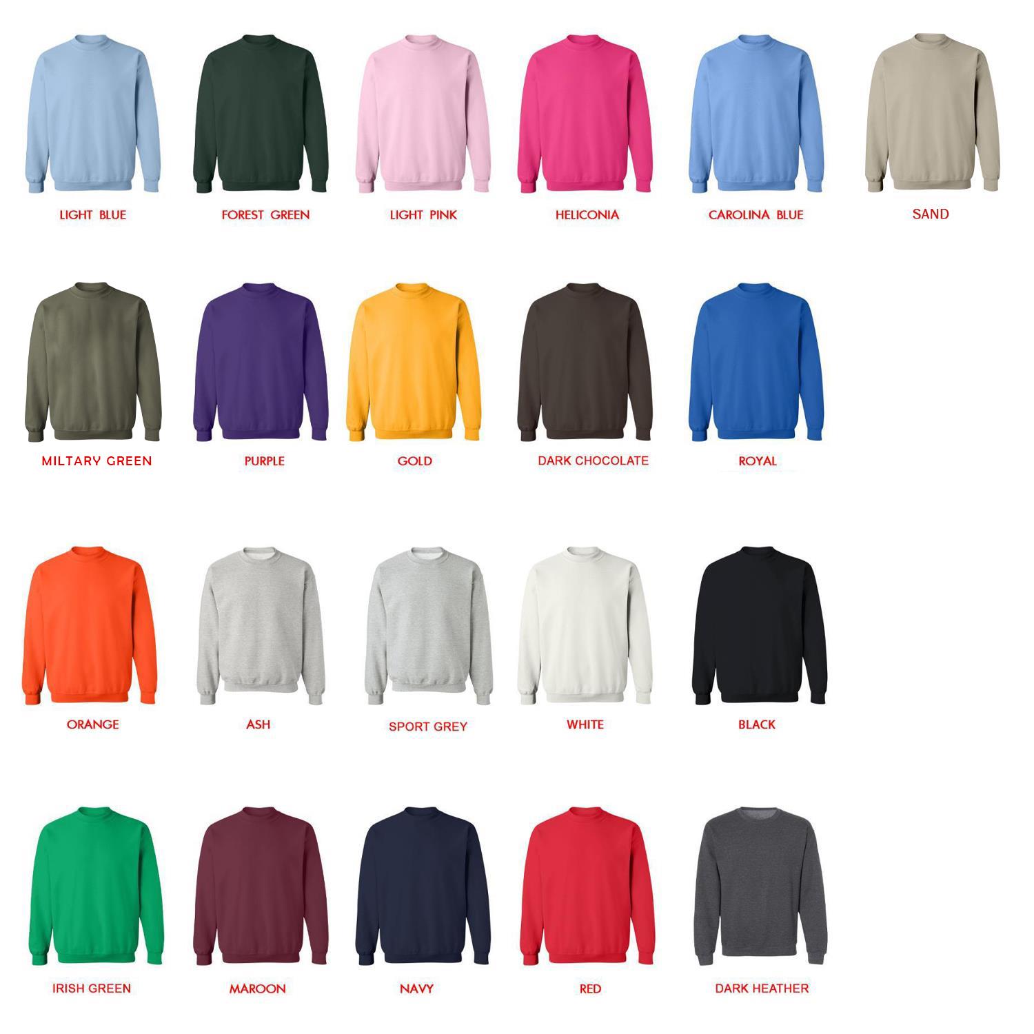 sweatshirt color chart - Blackpink UK Store