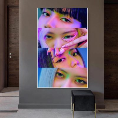 Black Pink Jisoo Jennie Ros Lisa Girl Group Posters Canvas Prints Painting Wall Art Pictures Living - Blackpink UK Store