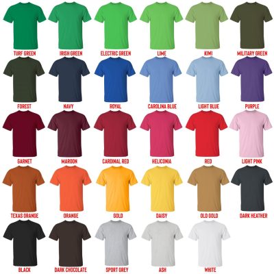 t shirt color chart - Blackpink UK Store